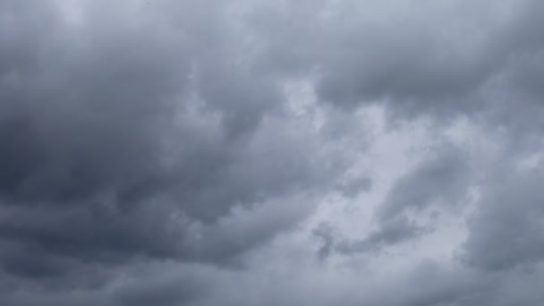 Szare Chmury Przed Burzą Ciemne Chmury Burzy — Wideo stockowe
