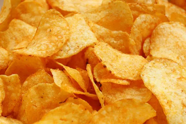 Aardappel Chips Ronden Close — Stockfoto