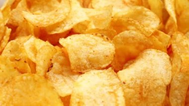 Patates cipsi yakın çekim.