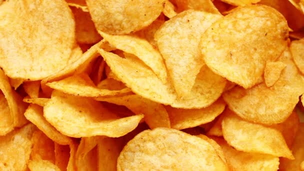 Potato Chips Close — Stock Video