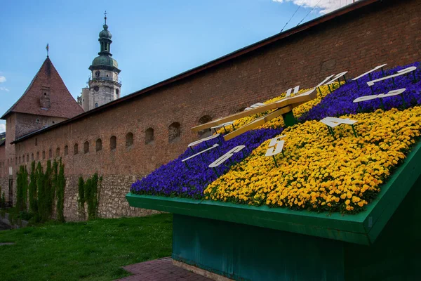 Velhas Muralhas Cidade Lviv — Fotografia de Stock