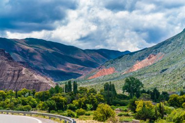 Arjantin 'in Salta Provence kentindeki Parque Nacional Los Cardones (Ulusal Park) parkında 40 numaralı yol boyunca terk edilmiş.