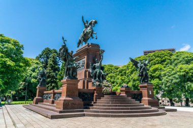 Buenos Aires, Arjantin - 20 Ocak 2019, Kurtarıcı Don Jose de San Martin Anıtı