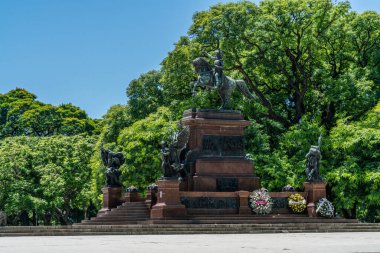 Buenos Aires, Arjantin - 20 Ocak 2019, Kurtarıcı Don Jose de San Martin Anıtı