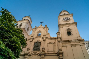 Iglesia (Kilise) S.I. 'nin üst kısmı. de Loyala Buenos Aires, Arjantin - 21 Ocak 2019