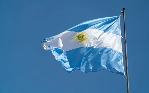 Argentinan Flag Wind — Stock Photo, Image