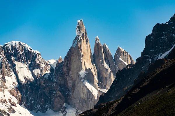 Mountain Chalten Cerro Torre Parco Nazionale Los Glaciares Patagonia Argentina — Foto Stock