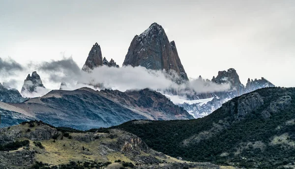 Mountain Chalten Cerro Torre Parco Nazionale Los Glaciares Patagonia Argentina — Foto Stock