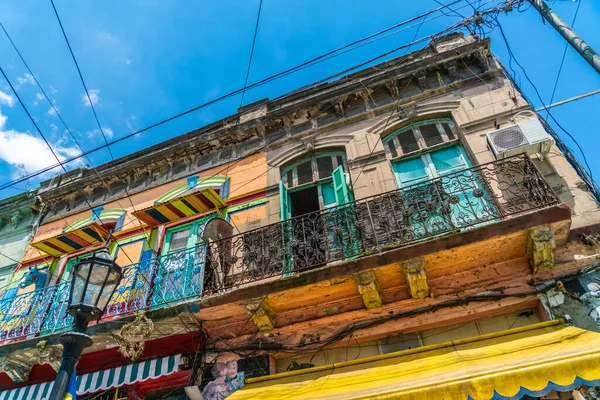 Ünlü Renkli Evlerden Birinin Detayları Boca Buenos Aires Arjantin Ocak — Stok fotoğraf