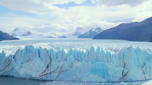 Ледник Перито Морено Недалеко Города Эль Калафате Патагония Аргентина Марта — стоковое видео
