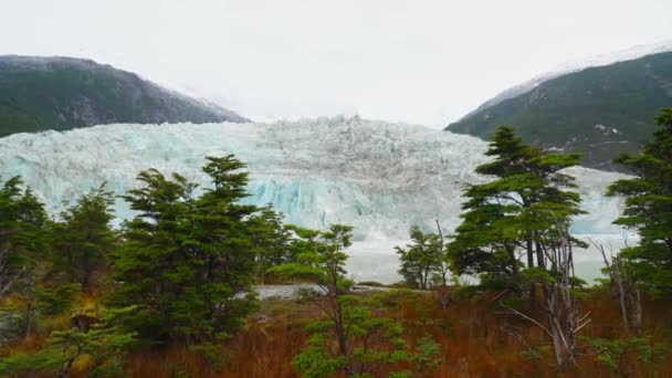 Glacier Garibaldi Partie Sud Argentine Près Cap Horn — Video