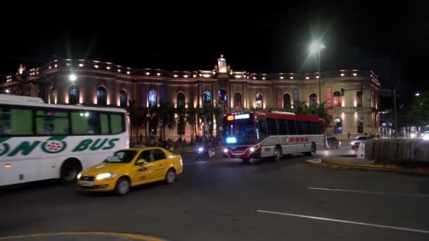 Cordoba Argentína 2019 Február Közlekedés San Juan Sugárúton Velez Sarsfield — Stock videók