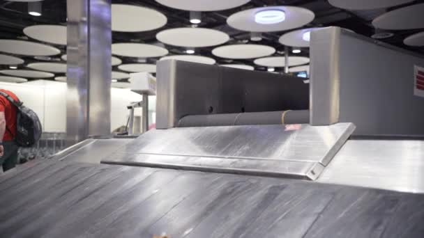 Bagages Sur Carrousel Bagages Aéroport Heathrow Londres — Video