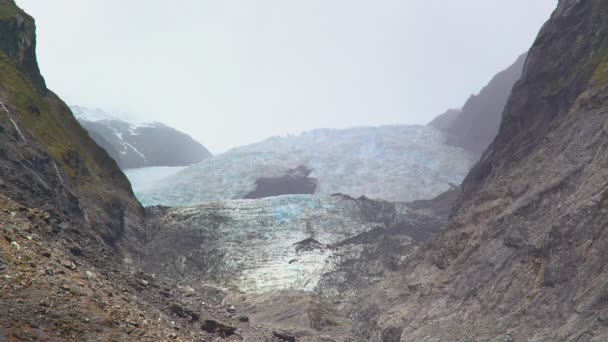 Mira Franz Josef Gletsjer Isla Del Sur Nueva Zelanda — Vídeos de Stock