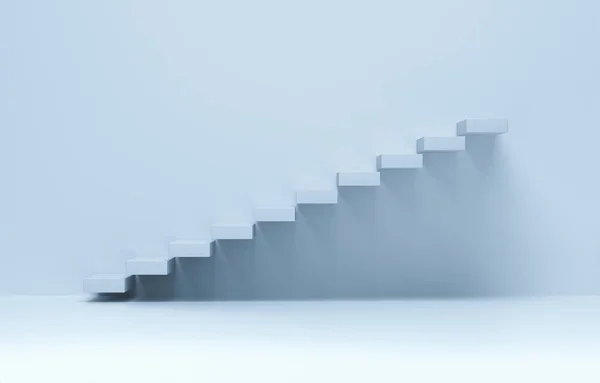 Stairs going upward. business rise, forward achievement. 3d rendering.
