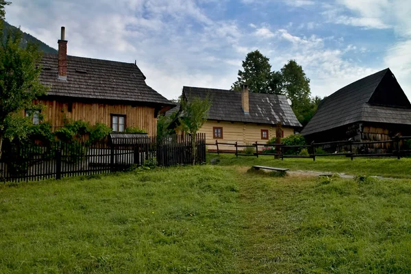 Vlkolinec Slowakije Oorspronkelijke Architectuur Structuur Van Bergnederzetting Van Cipiers Herders — Stockfoto