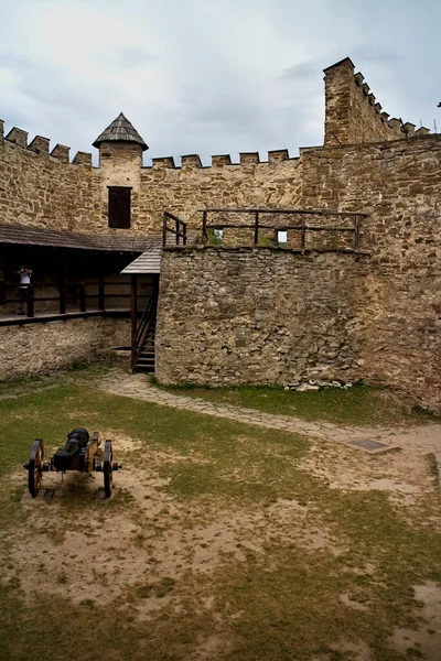 Stara Lubovna Burg Lubovniansky Slowakei Die Burg Lubovniansky Steht Auf — Stockfoto