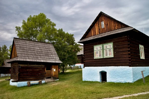 Lubovnijské Skanzen Pod Širým Nebem Staré Lubovně Slovensko Ortální Expozice — Stock fotografie