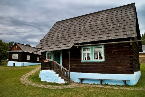 Lubovnijské Skanzen Pod Širým Nebem Staré Lubovně Slovensko Ortální Expozice — Stock fotografie