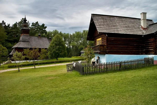 Musée Lubovnien Plein Air Stara Lubovna Slovaquie Une Exposition Ortheuse — Photo