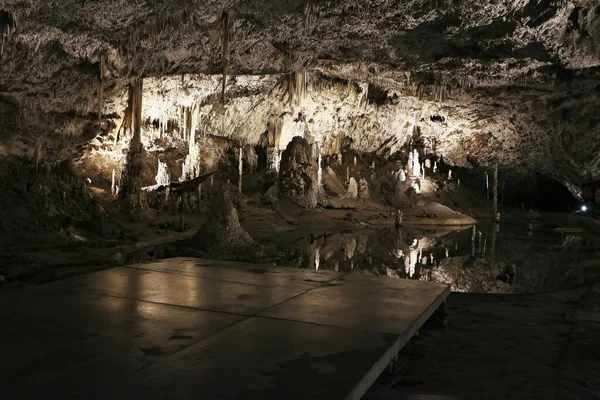 Grotta Punkevni Repubblica Ceca Parte Della Grotta Cercata Del Carso — Foto Stock