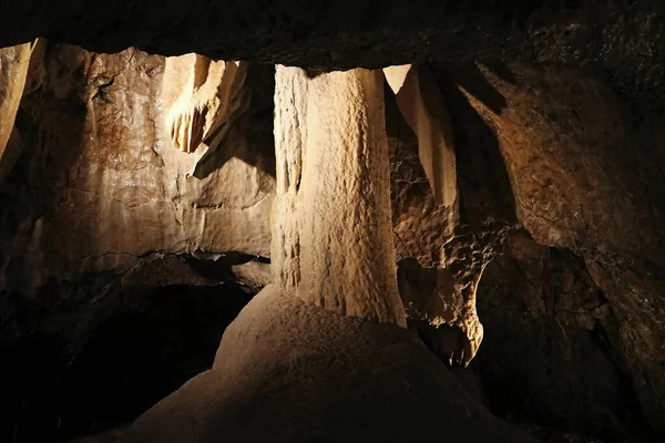 Punkevni Höhle Tschechische Republik Ein Teil Der Gesuchten Höhle Des — Stockfoto