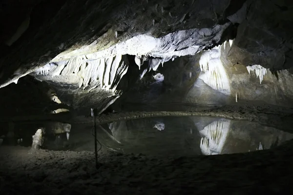 Punkevni Höhle Tschechische Republik Ein Teil Der Gesuchten Höhle Des — Stockfoto