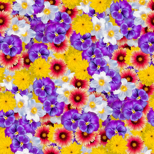 floral print collage, seamless floral pattern. bright colorful flowers. decorative elements for design and creativity.