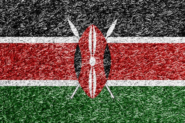 Kenya Flag Grass Background Texture Photos De Stock Libres De Droits
