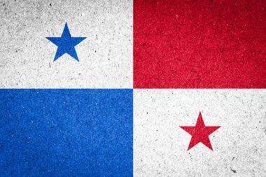 Kağıt arka plan Panama bayrağı