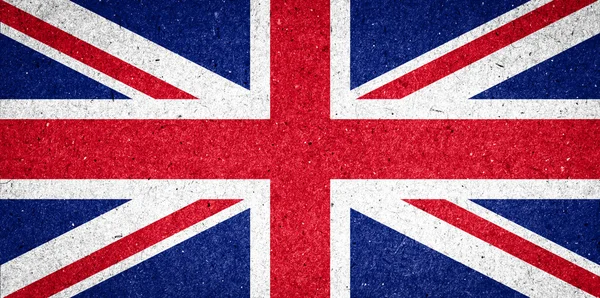 Uk Flagge auf Papier Hintergrund — Stockfoto