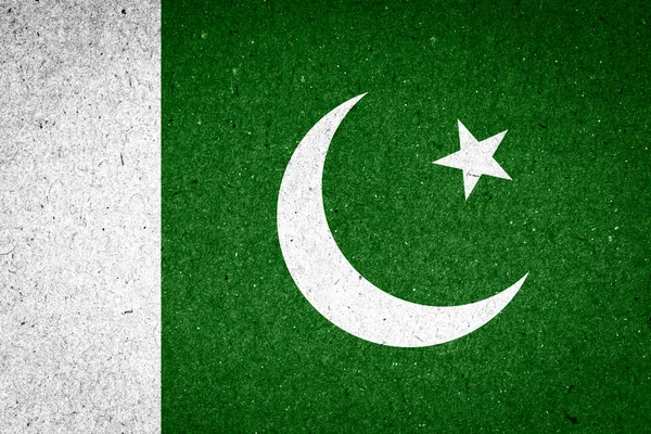 Pakistan flag on paper background — Stock Photo, Image
