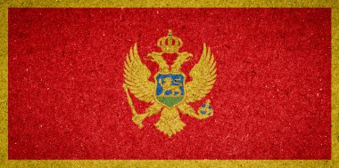 Kağıt arka plan Karadağ bayrağı