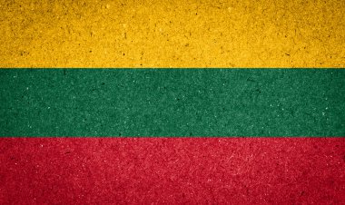Kağıt arka plan Litvanya bayrağı