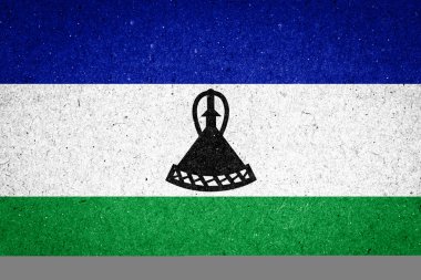 Kağıt arka plan Lesoto bayrağı