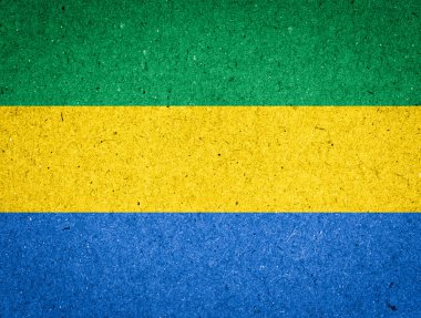 Kağıt arka plan Gabon bayrağı