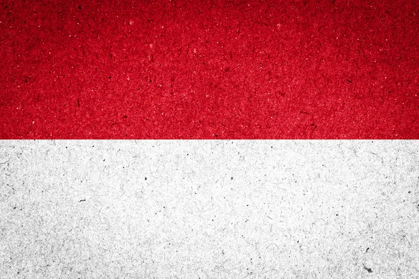 Indonesien flag på papir baggrund - Stock-foto
