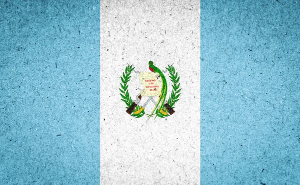 Bendera Guatemala pada latar belakang kertas — Stok Foto