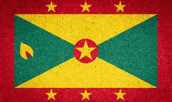 Kağıt arka plan Grenada bayrağı — Stok fotoğraf