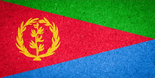 Eritrea flag on paper background — Stock Photo, Image