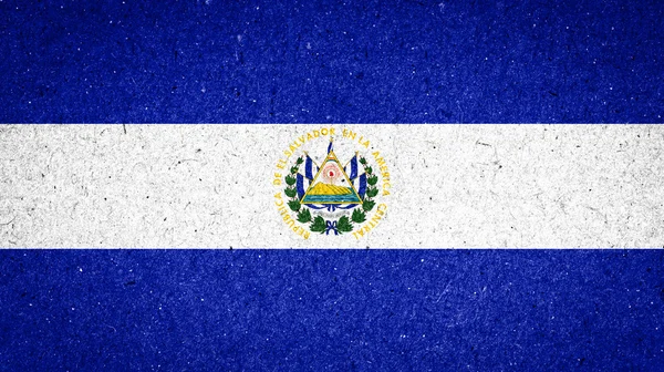 Bandera de El Salvador sobre fondo de papel — Foto de Stock