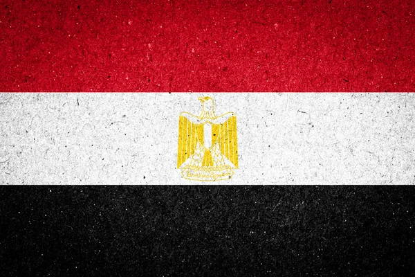 Egypten flagga på papper bakgrund — Stockfoto