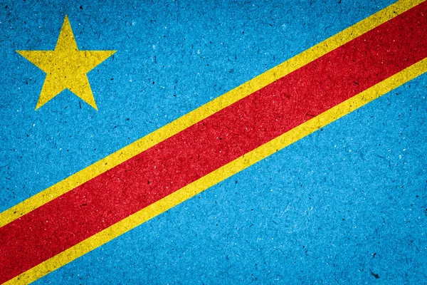 Congo flag on paper background — Stock Photo, Image