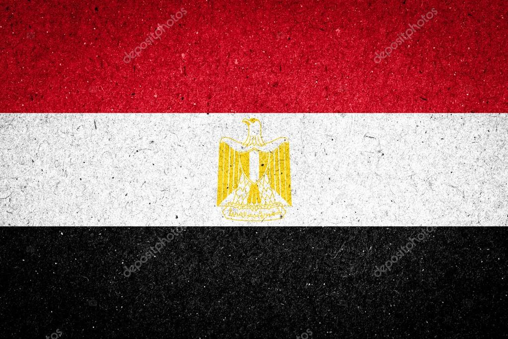 Bandeira do Egito no plano de