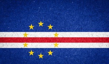 Kağıt arka plan bayrak Cape verde