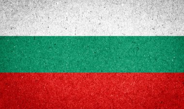 Kağıt arka plan Bulgaristan bayrağı