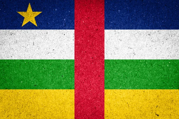 Central African Republic flag on paper background — Stock Photo, Image