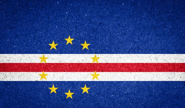 Cape Verde flag on paper background — Stock Photo, Image