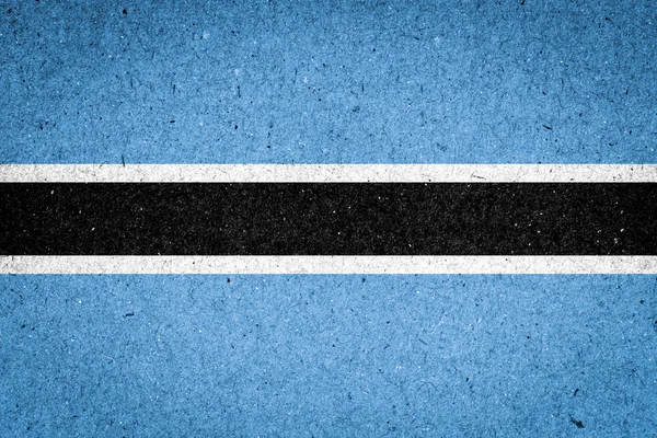 Bandera de Botswana sobre fondo de papel — Foto de Stock