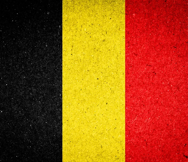 Drapeau de Belgique sur fond papier — Photo